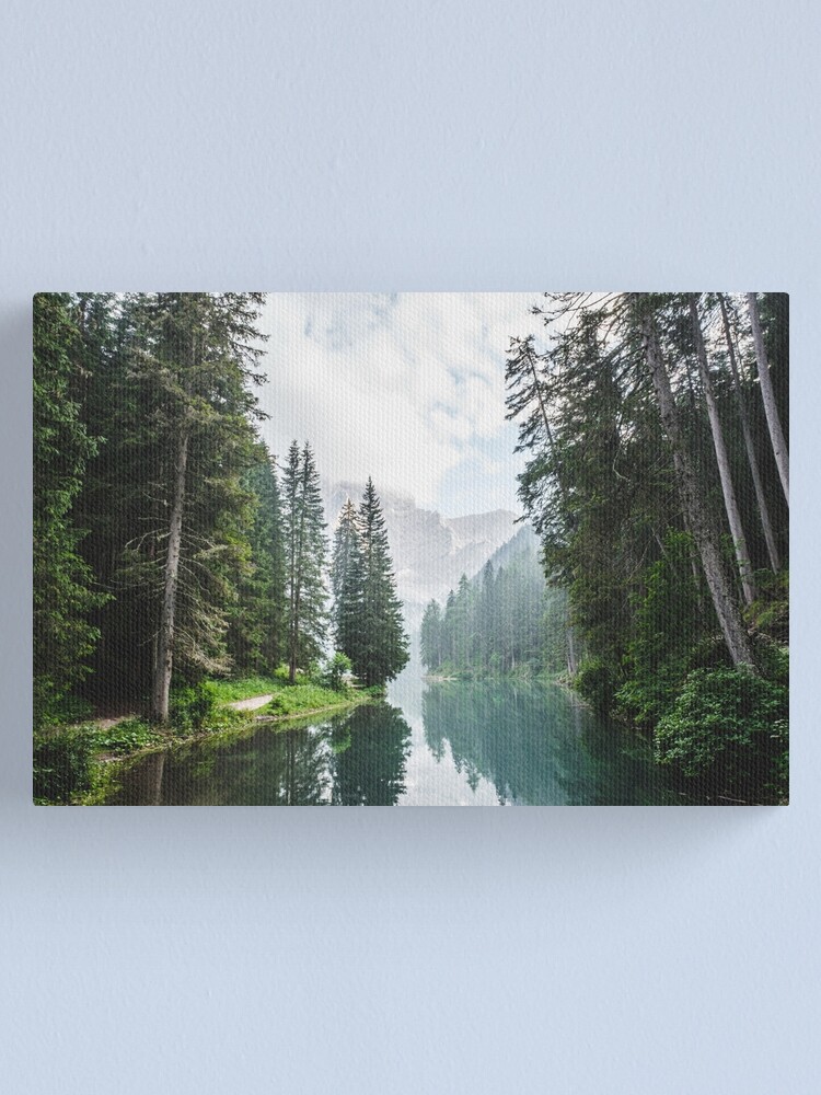 Alternate view of Live the Adventure - Lago Di Braies X Canvas Print