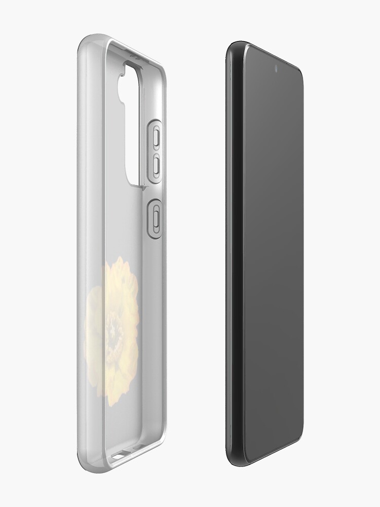 Alternate view of Yellow Poppy Samsung Galaxy Phone Case