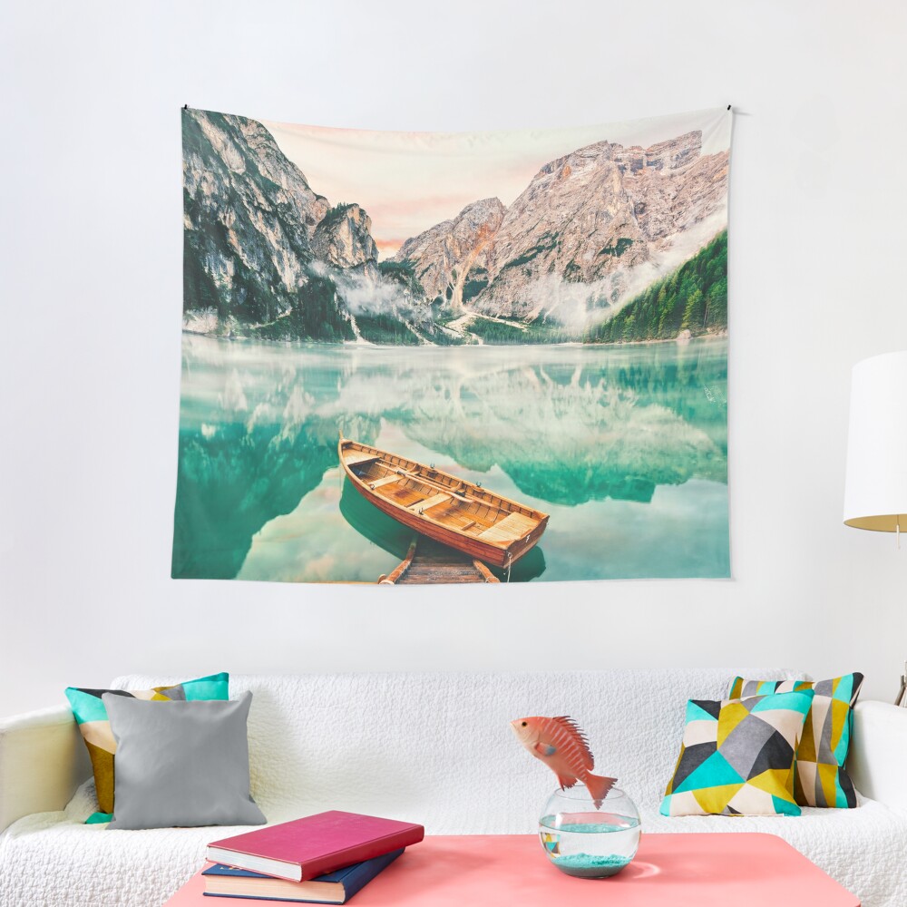 Discover Live the Adventure - Lago Di Braies XVII Tapestry