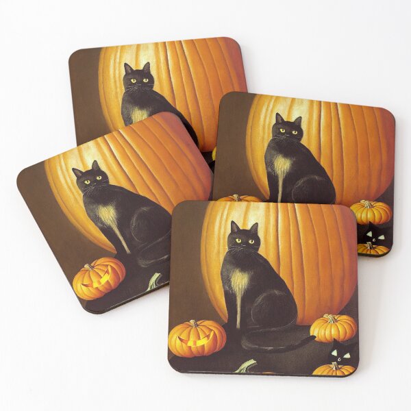 Item preview, Halloween black cat designed and sold by ladarkepoque.