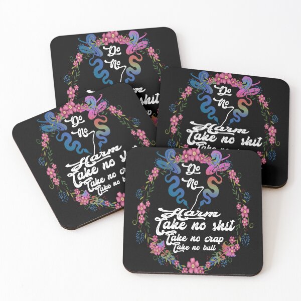 Item preview, Do no harm take no shit take no crap take no bull,,floral,V987.  designed and sold by Chakilogy.