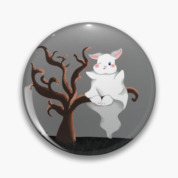 Item preview, Copy of Copy of White Rabbit as a Ghost for Halloween _ Bunniesmee designed and sold by bunniesmee.