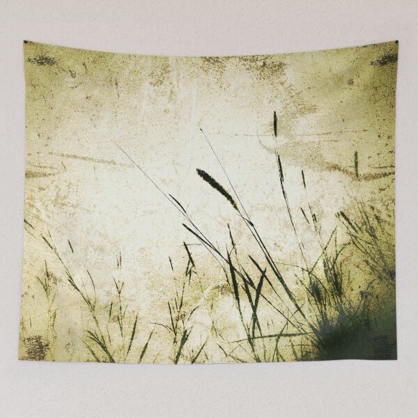Item preview, Vintage Shabby Chic Cottagecore Aesthetic Wild Grasses with Grunge Style photo digital manipulation effect 3 of 4 designed and sold by Beachy.