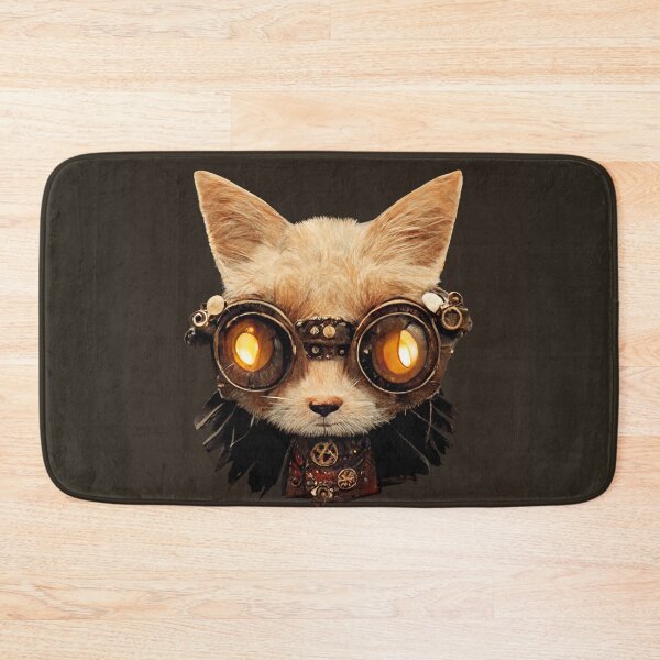 Item preview, Cat Steampunk Gothic Retro Kitty Portrait designed and sold by BluedarkArt.