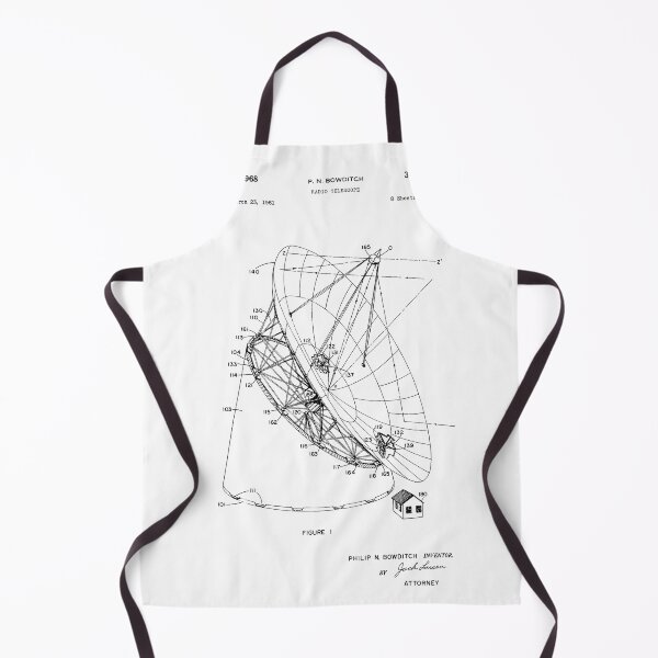 Item preview, Radio Telescope Patent - P. N. Bowditch - July 9, 1968 - Black Version designed and sold by Aliasandco.