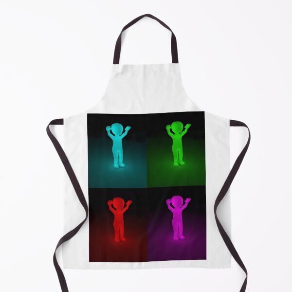 Item preview, Multi-colored Neon figures of a Happy Man designed and sold by Dven-Clothes.