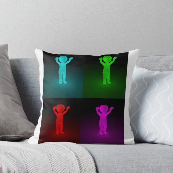 Item preview, Multi-colored Neon figures of a Happy Man designed and sold by Dven-Clothes.