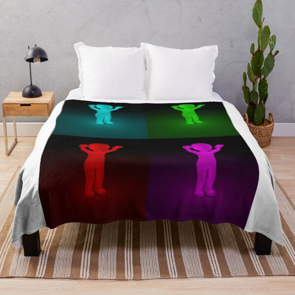 Item preview, Multi-colored Neon figures of a Happy Man designed and sold by Dven-Clothes.