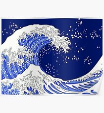 Great Blue Wave Poster