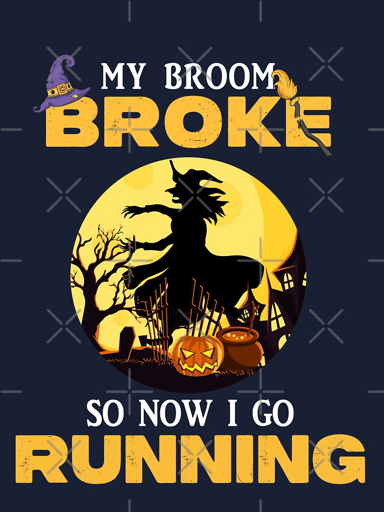 My Broom Broke So Now I Ride A Motorcycle Halloween Party Gift Baby  One-Piece for Sale by TMelonShop