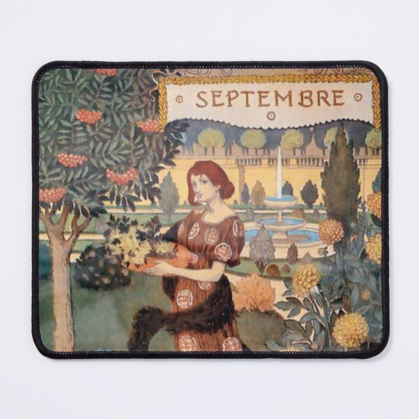 Item preview, September Eugene Grasset La Belle Jardiniere designed and sold by ThePalStore.