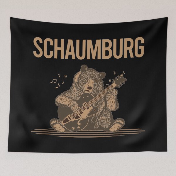 Item preview, Bear With Guitar Schaumburg designed and sold by BloodMoneyTwit.