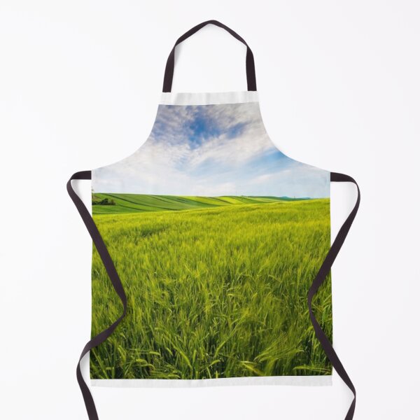 Item preview, Beautiful green landscape with green grass and mountain at sunset art designed and sold by BEAUTY ⭐⭐⭐⭐⭐.