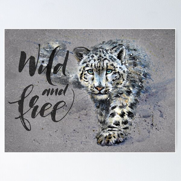 Watercolor Leopard Posters for Sale