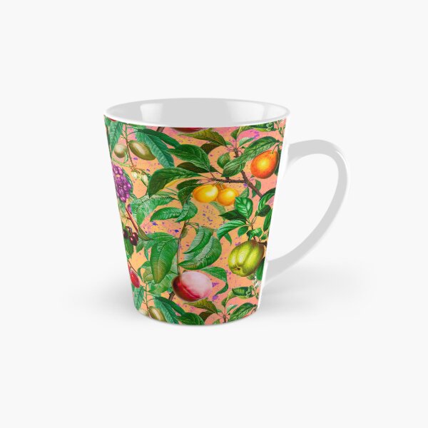 Item preview, Trendy exotic citrus tropical floral leaves and fruits tropical pattern, botanical illustration, yellow orange floral illustration designed and sold by ZeinabTaha.