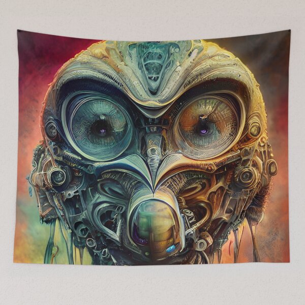 Item preview, Gas Mask Owl designed and sold by TinyMonsterShop.