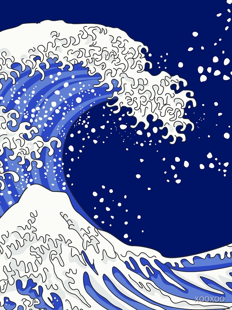 Great Blue Wave by XOOXOO
