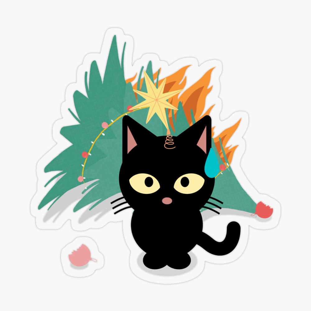 Cute Christmas Sticker for Sale by ifiddlediddle