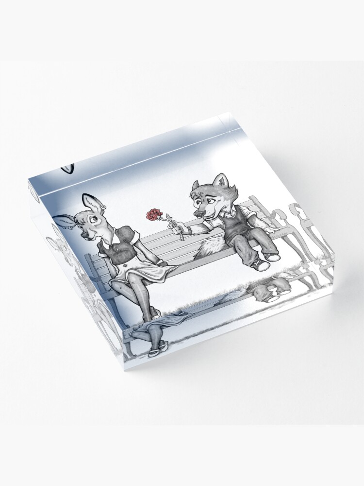 Alternate view of First Love Acrylic Block