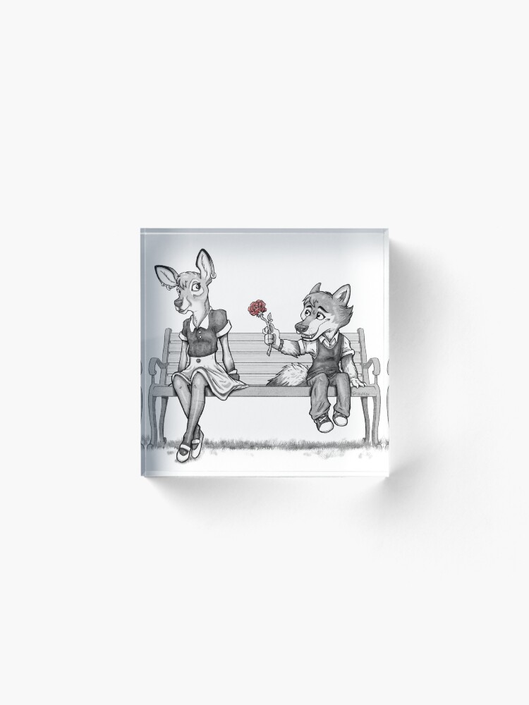 Alternate view of First Love Acrylic Block