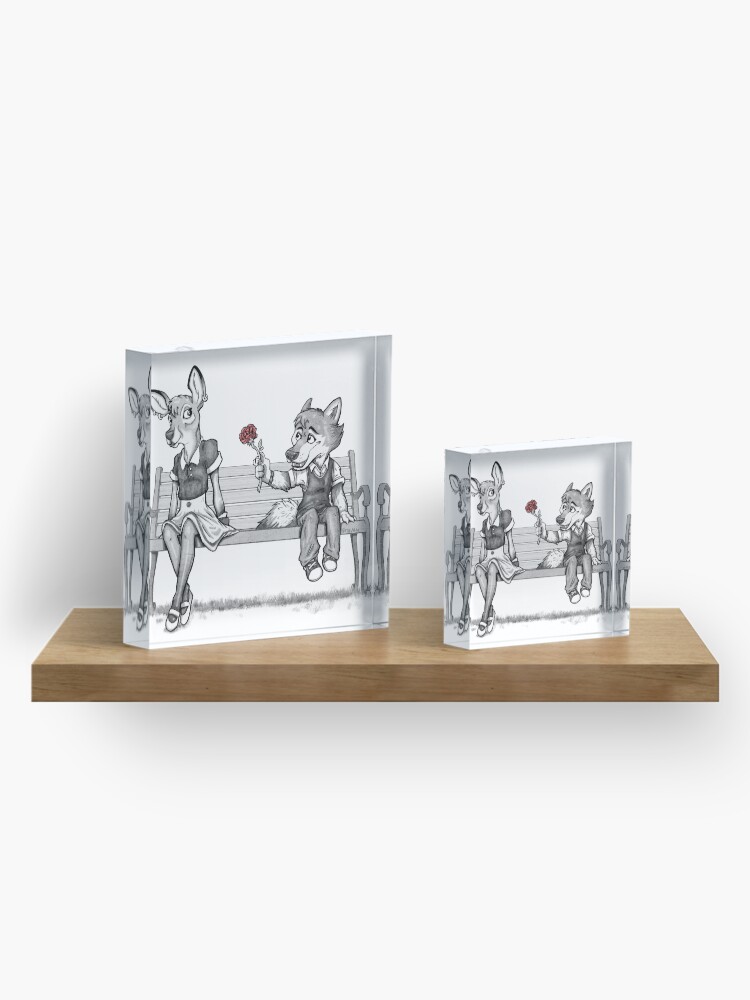 Alternate view of First Love Acrylic Block
