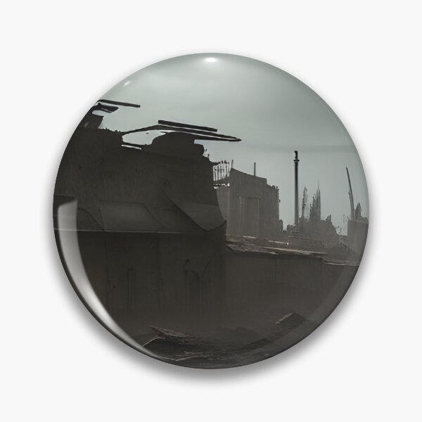 Item preview, Rusty Shard Post-Apocalyptic Landscape, Ai Generated Art  designed and sold by ACC .
