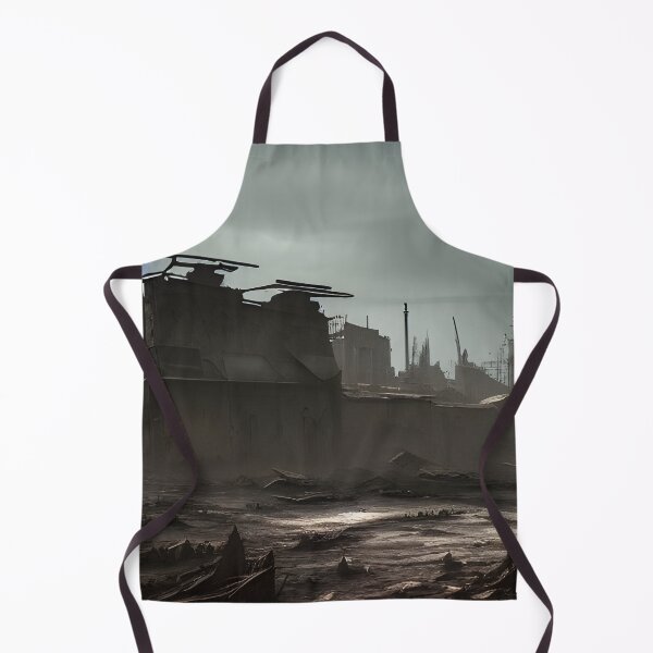 Item preview, Rusty Shard Post-Apocalyptic Landscape, Ai Generated Art designed and sold by ACC .