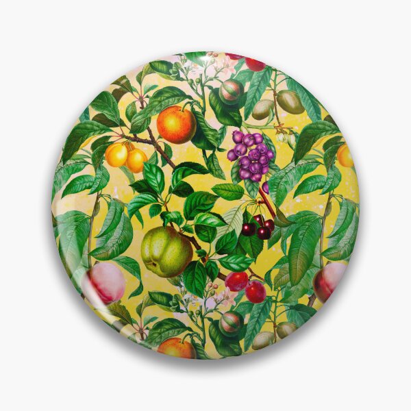 Item preview, Trendy exotic citrus tropical floral leaves and fruits tropical pattern, botanical illustration, yellow floral illustration designed and sold by ZeinabTaha.
