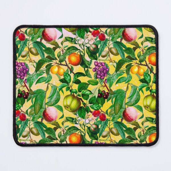 Item preview, Trendy exotic citrus tropical floral leaves and fruits tropical pattern, botanical illustration, yellow floral illustration designed and sold by ZeinabTaha.