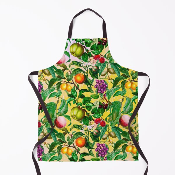 Item preview, Trendy exotic citrus tropical floral leaves and fruits tropical pattern, botanical illustration, yellow floral illustration designed and sold by ZeinabTaha.