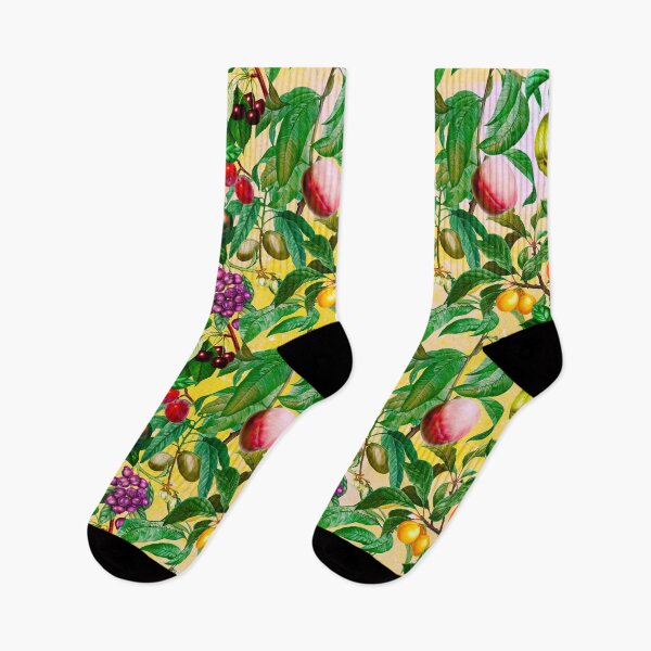 Item preview, Trendy exotic citrus tropical floral leaves and fruits tropical pattern, botanical illustration, yellow floral illustration designed and sold by ZeinabTaha.