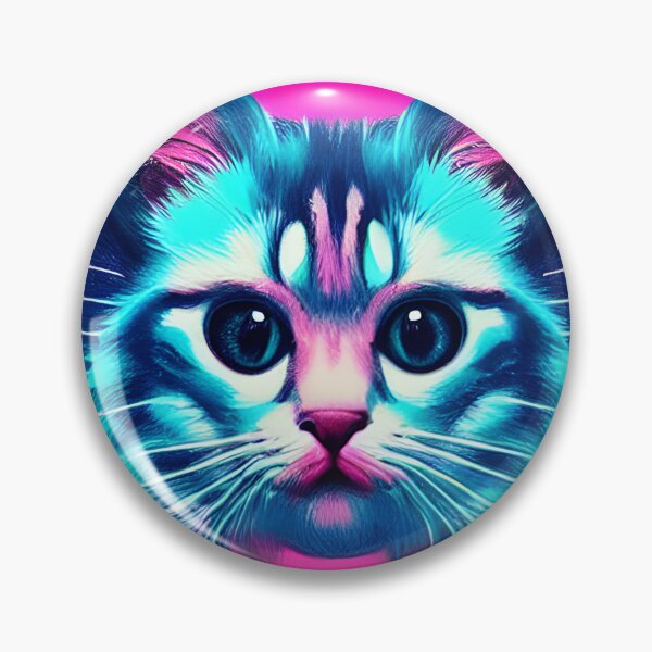 Item preview, Cute Synthwave Vaporwave Cyberpunk Space Cat designed and sold by Spellrise.