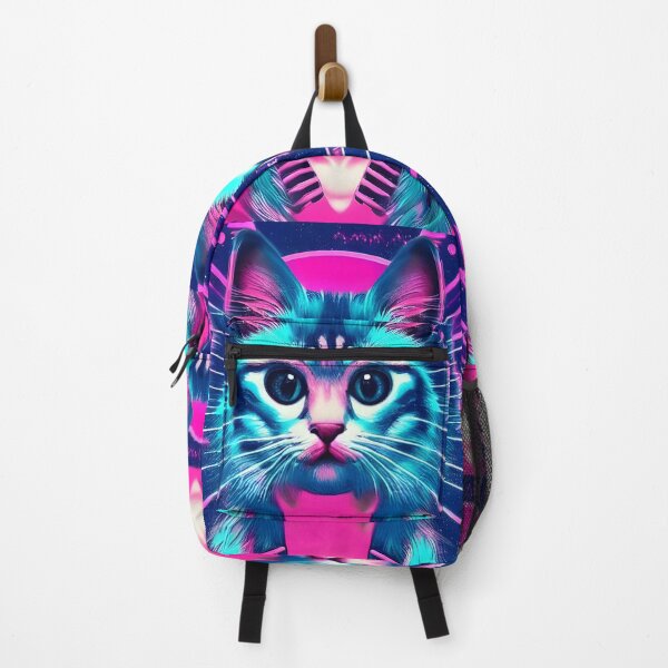 Item preview, Cute Synthwave Vaporwave Cyberpunk Space Cat designed and sold by Spellrise.