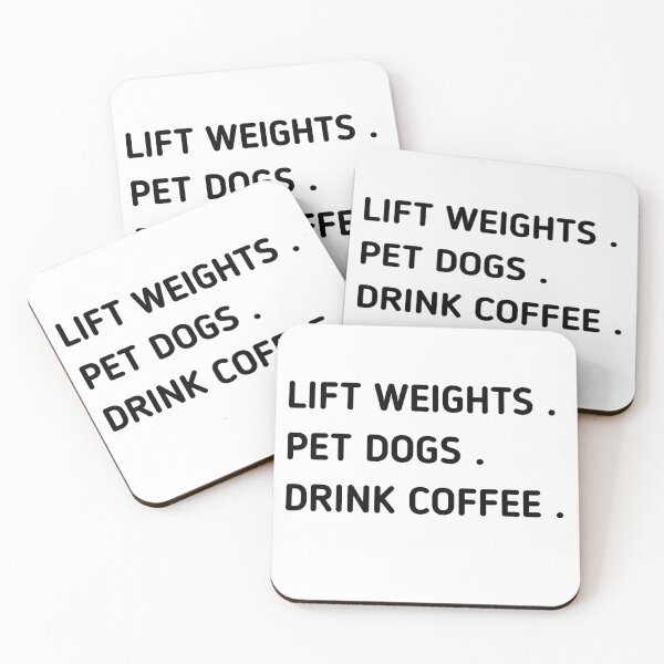 Item preview,  Lift-Weights-Pet-Dogs-Drink-Coffee-Gym-Life-Gift-Happiness designed and sold by Itaxi.