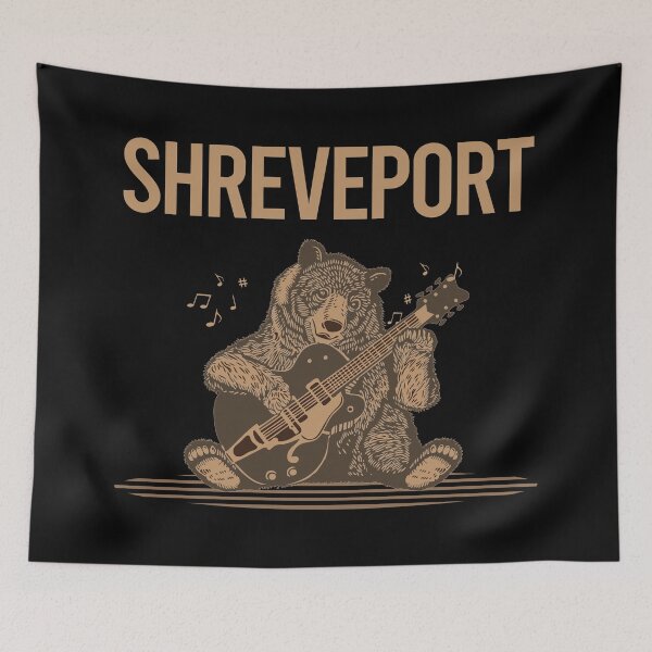 Item preview, Bear With Guitar Shreveport designed and sold by BloodMoneyTwit.