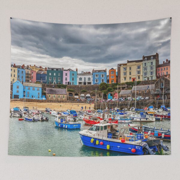 Item preview, Tenby Harbour And Town Houses designed and sold by Paul Thompson Photography.