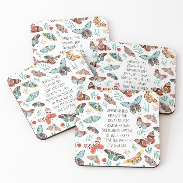 Item preview, JEHOVAH HAS DRAWN YOU TOWARDS HIM (Butterflies) designed and sold by Paper Bee Gift Shop.