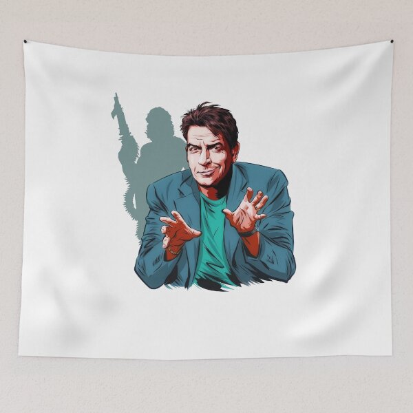 Item preview, Charlie Sheen - An illustration by Paul Cemmick designed and sold by Amraiu13.