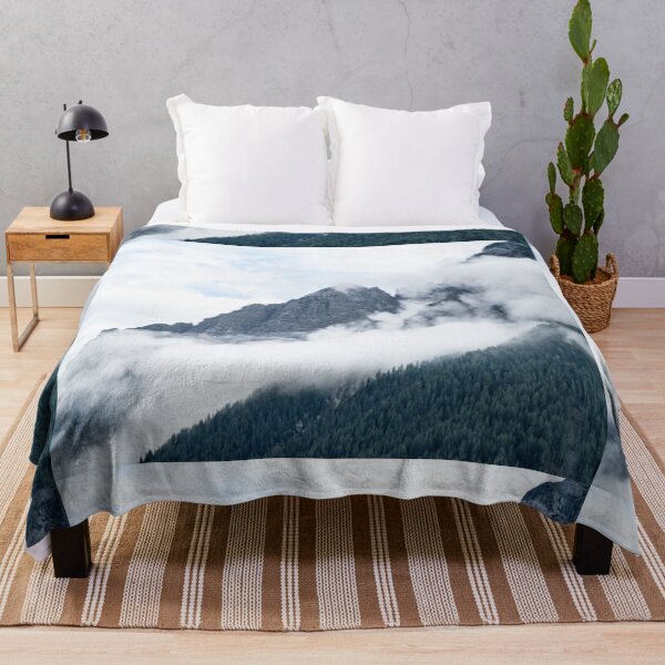 Item preview, Beautiful green landscape with mountains and fog art designed and sold by BEAUTY ⭐⭐⭐⭐⭐.