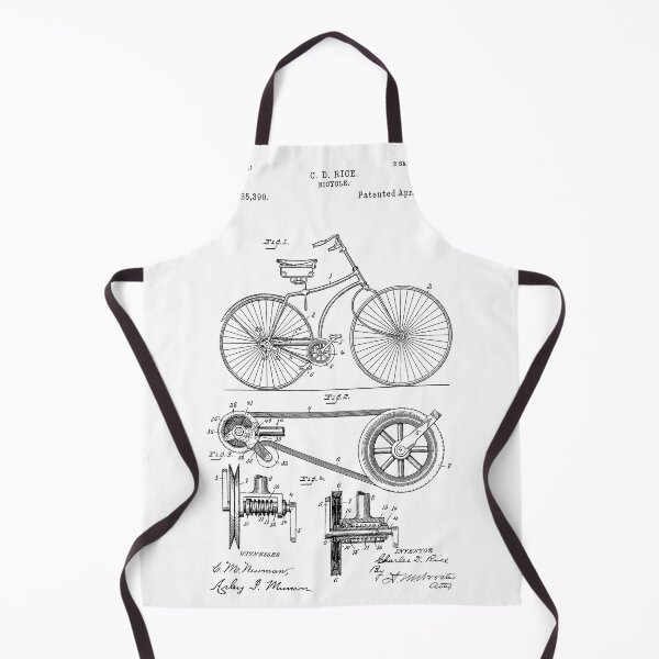 Item preview, Patent Du Velo - C. D. Rice - April 8, 1890 - Black Version designed and sold by Aliasandco.