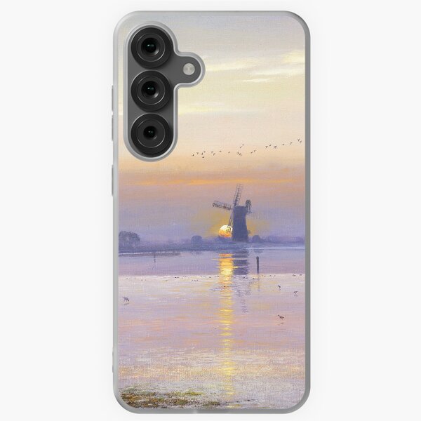 Setting Sun at Breydon Water Samsung Galaxy Soft Case