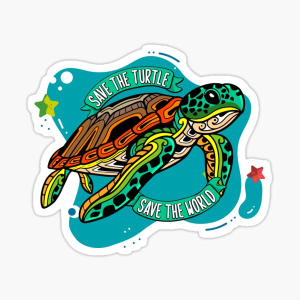 save-the-turtle-save-the-world-sticker-for-sale-by-dodographic