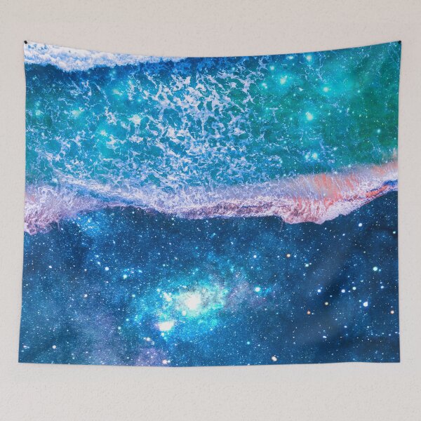 Item preview, Cosmic Blue Ocean Waves  designed and sold by Yasmine khalifa.