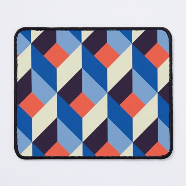 Item preview, Isometric Blue and Orange Pattern designed and sold by the-al-foil.