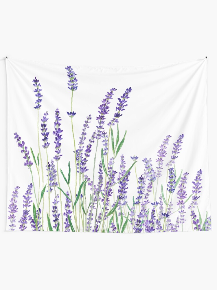 Alternate view of purple lavender Tapestry