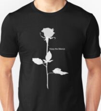 Enjoy the Silence style Rose white Unisex T-Shirt