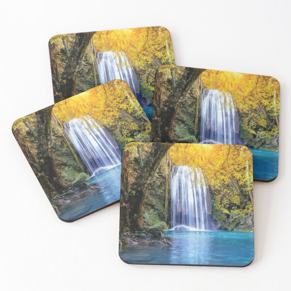 Item preview,  cool green landscape with with a waterfall and green trees and mountain  art designed and sold by BEAUTY ⭐⭐⭐⭐⭐.