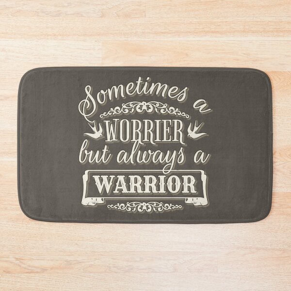 Item preview, Sometimes A Worrier But Always A Warrior, Cream Shadow Font designed and sold by TrulyEpoque.