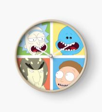 Rick and Morty with co Clock