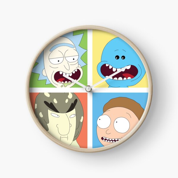 Rick and Morty with co Clock